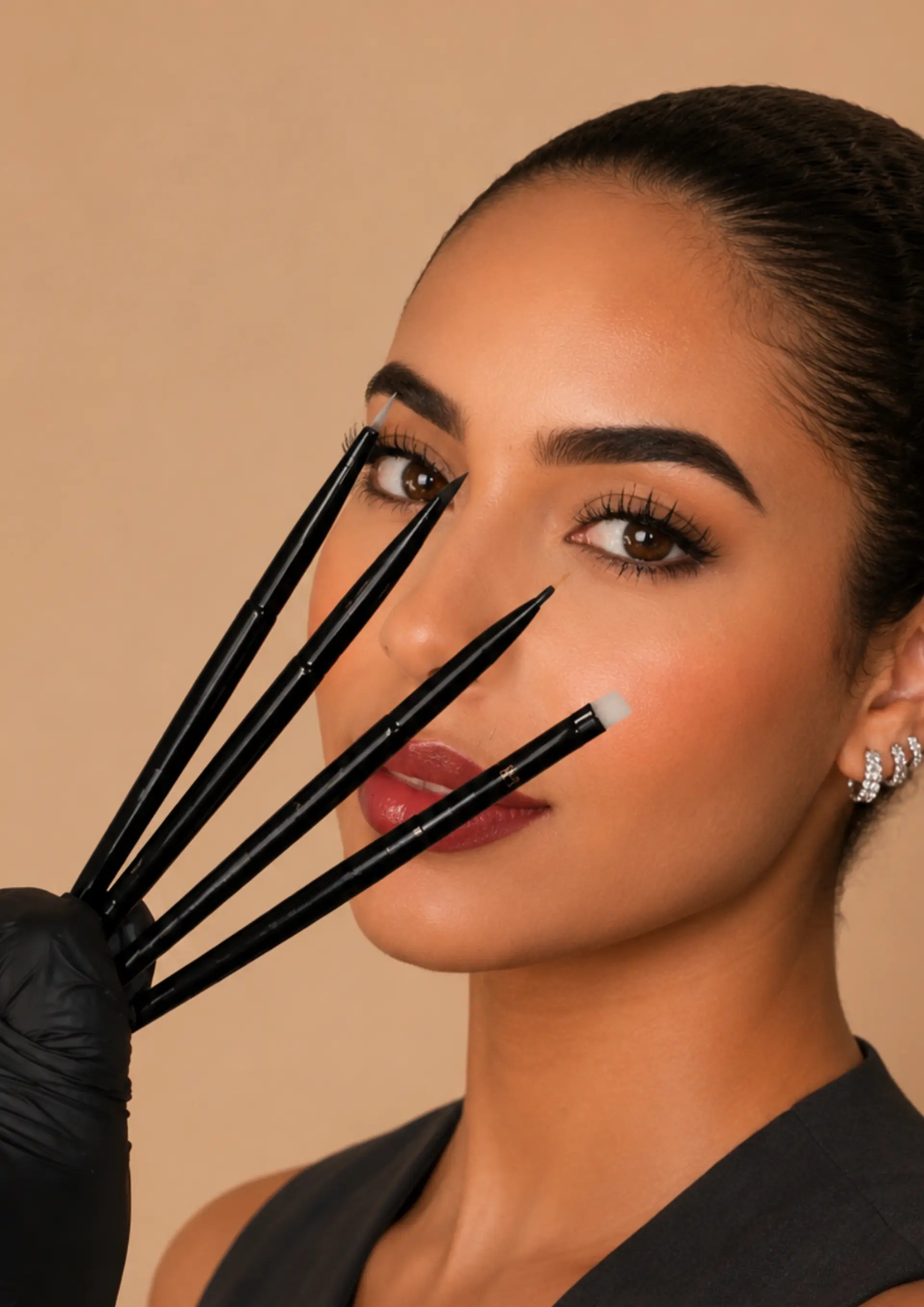 Pack Pinceaux Sourcils et Cils Professionnels